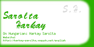 sarolta harkay business card